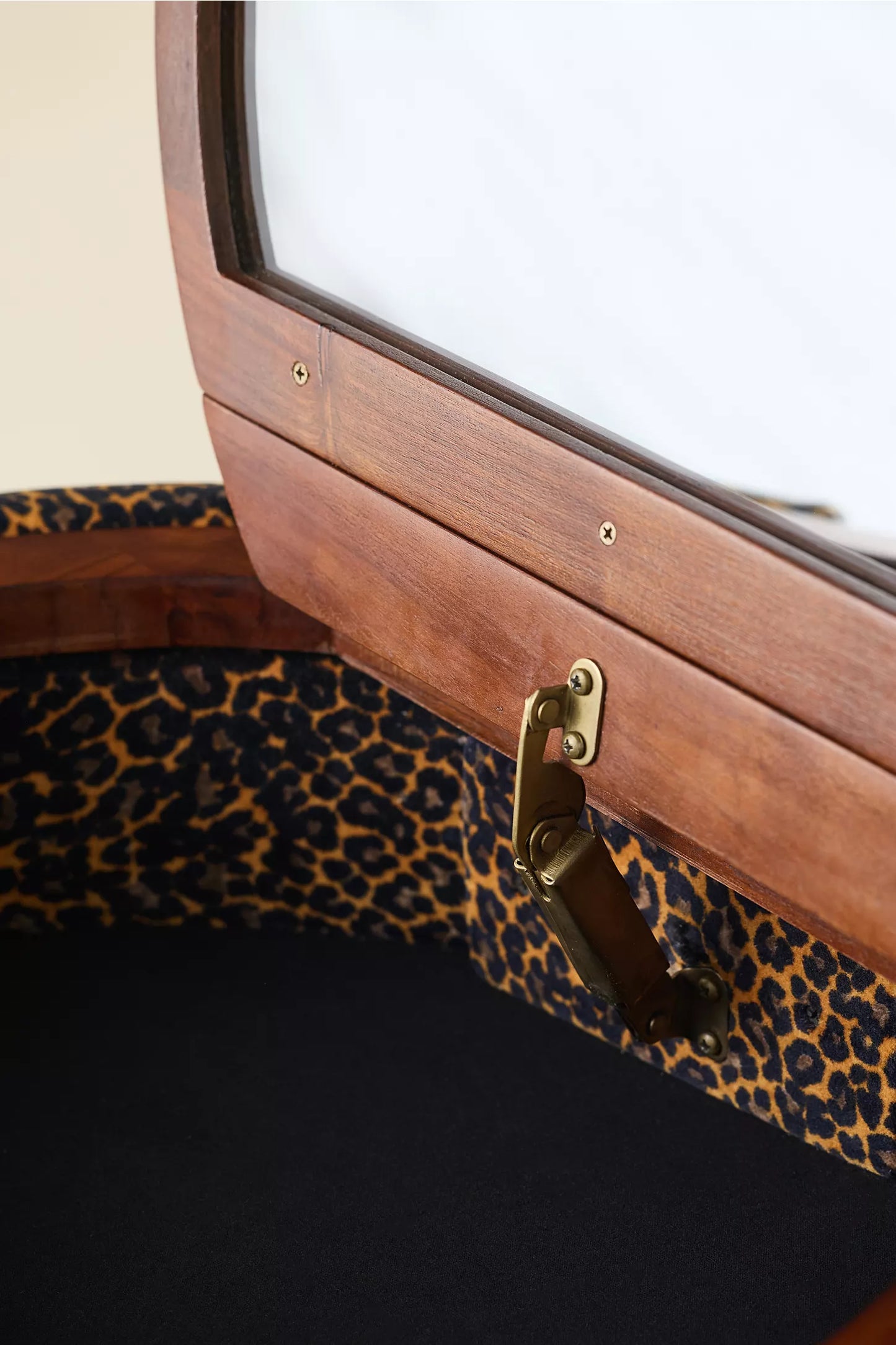 Leopard Vanity & Stool Set