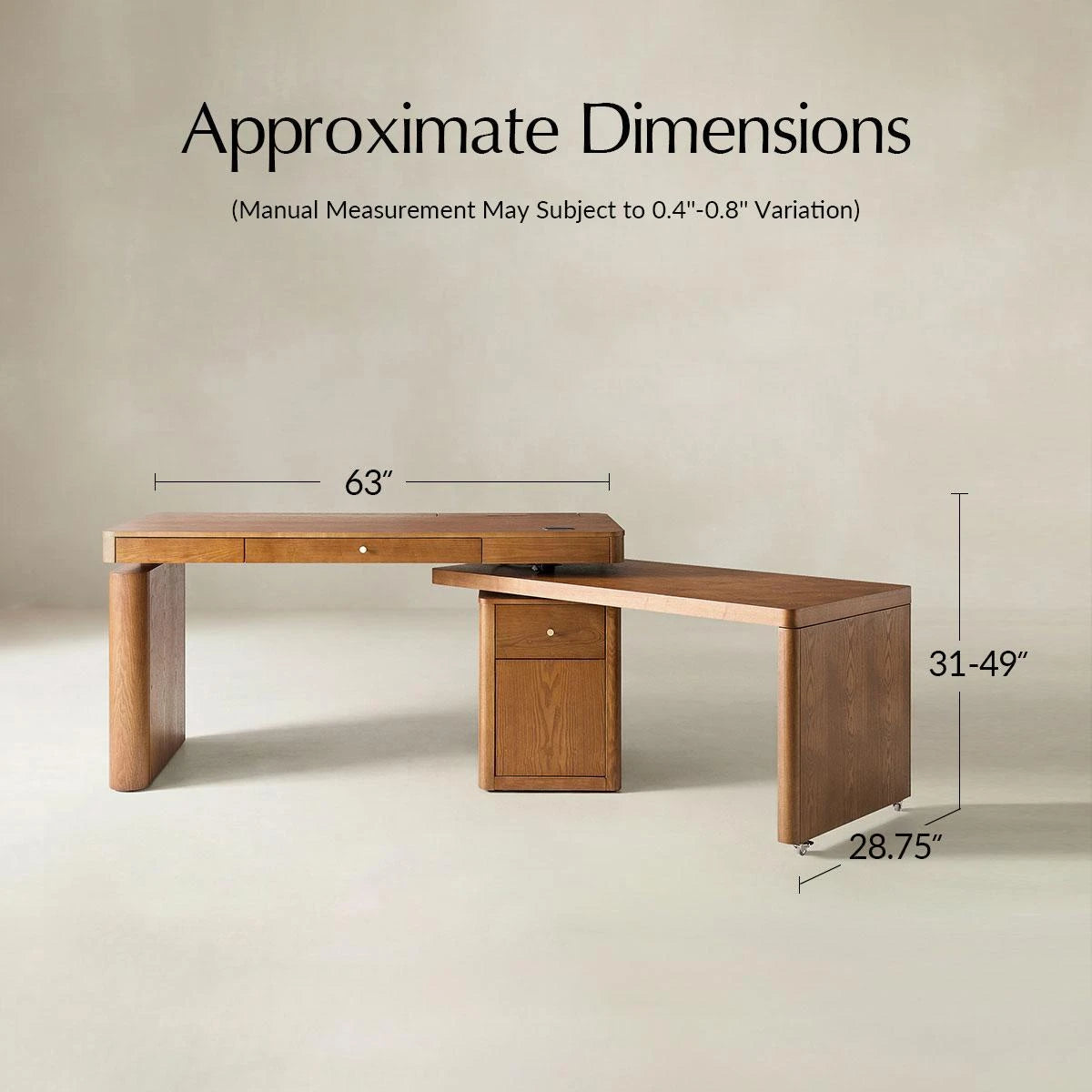 Office Pro 360-Degree Rotating Desk